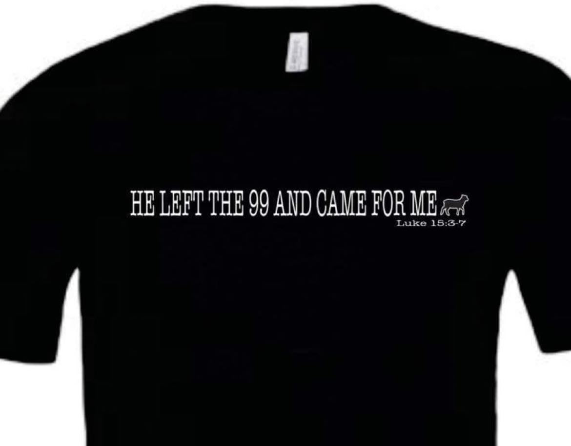 Bella Canvas Soft Tee in Black (Text Font) - He left the 99 and came for me
