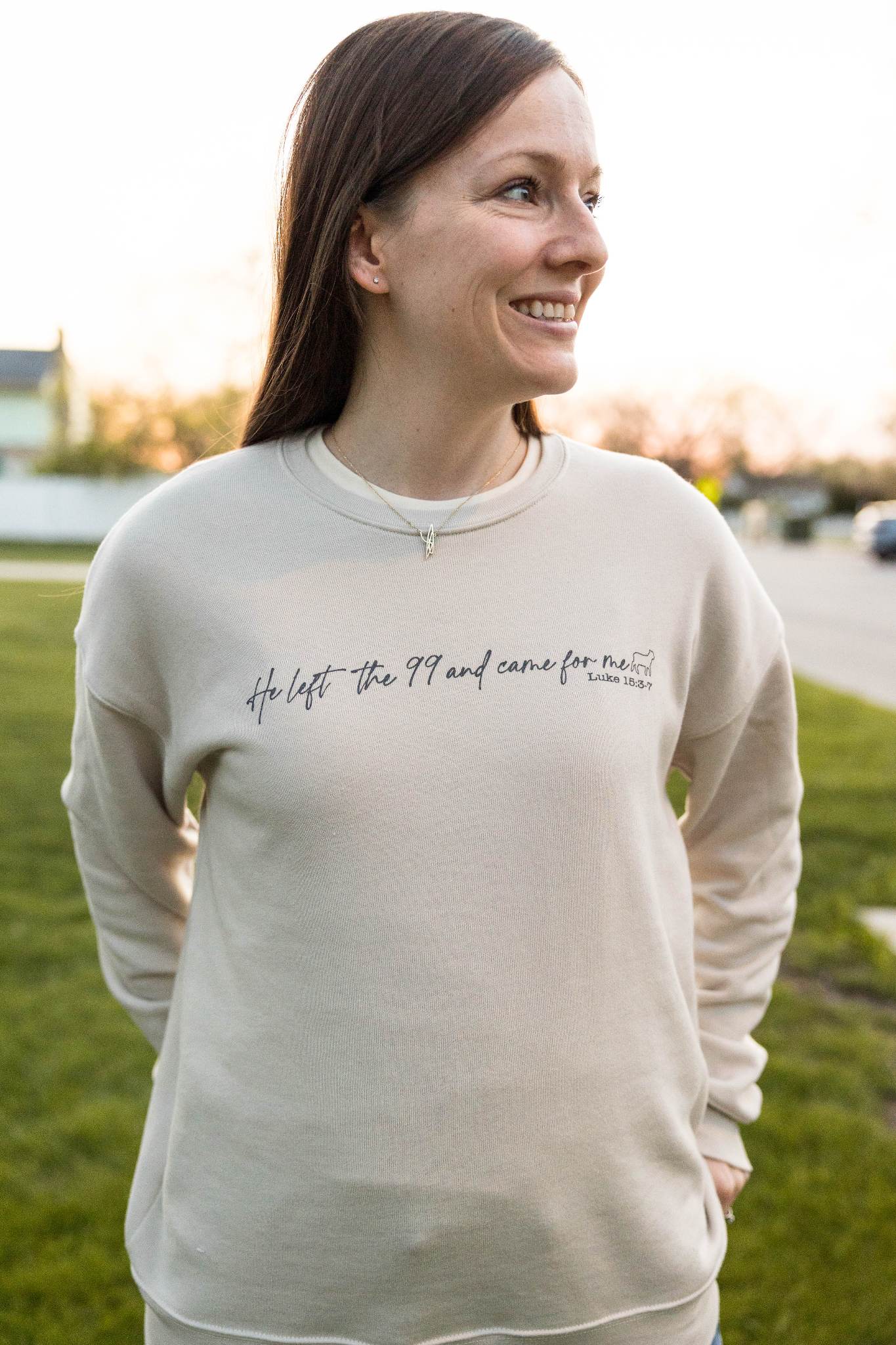 Bella Canvas Sweatshirt - He left the 99 and came for me