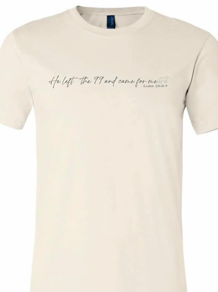 Bella Canvas Soft Tee in Cream - He left the 99 and came for me
