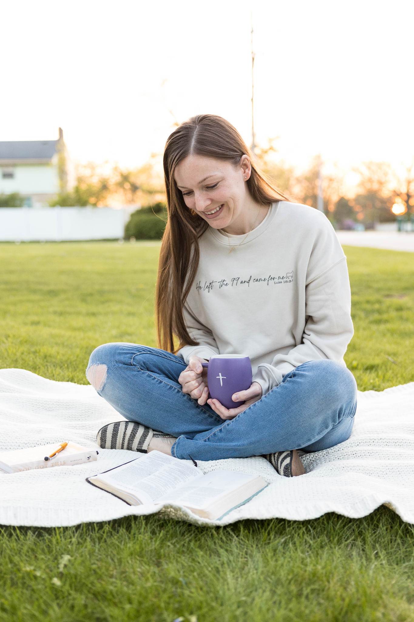 Bella Canvas Sweatshirt - He left the 99 and came for me