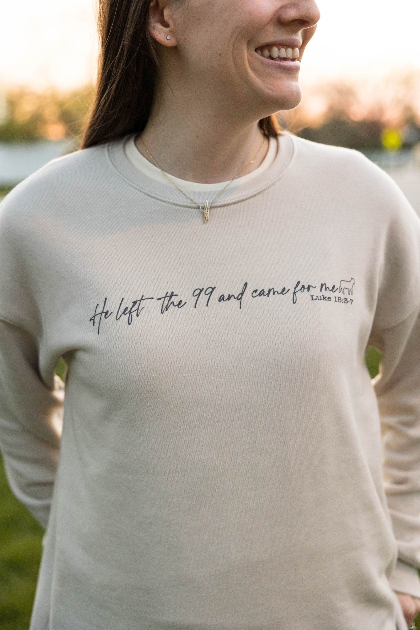 Bella Canvas Sweatshirt - He left the 99 and came for me